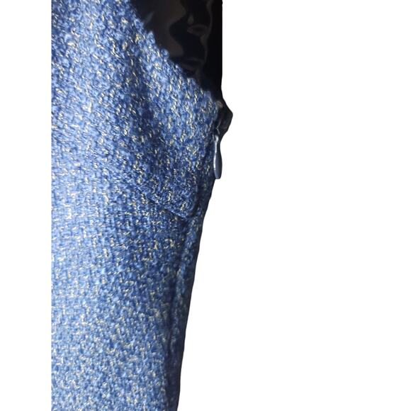 ELLE Grey Plaid Tweed Jumper Romper Women sz Small NWOT Preppy Academia - Picture 5 of 8